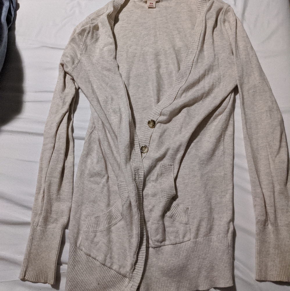 Cream cardigan